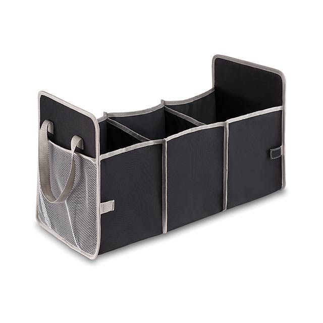 Foldable car organizer - black