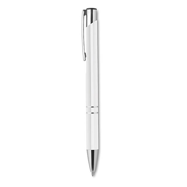 Push button pen - white