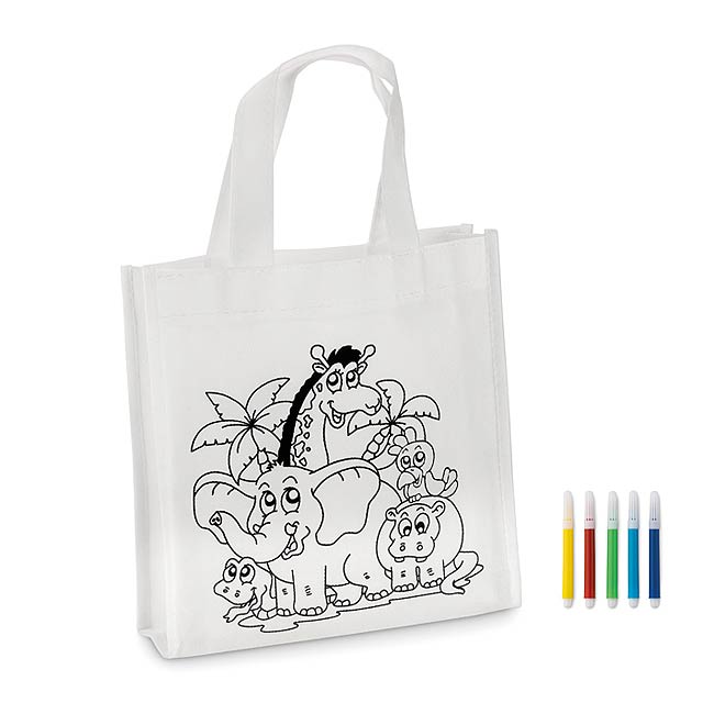 Mini shopping bag - SHOOPIE - white