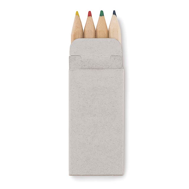 4 mini coloured pencils - PETIT ABIGAIL - Beige