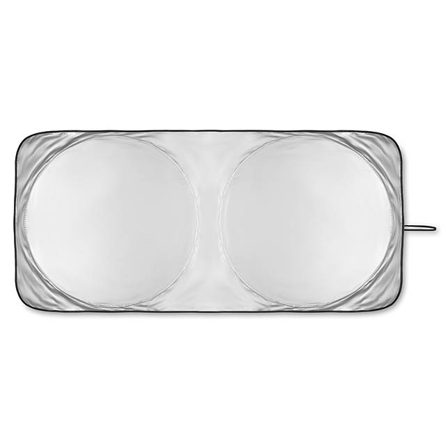 Foldable sun car visor - OMBRA POUCH - matt silver