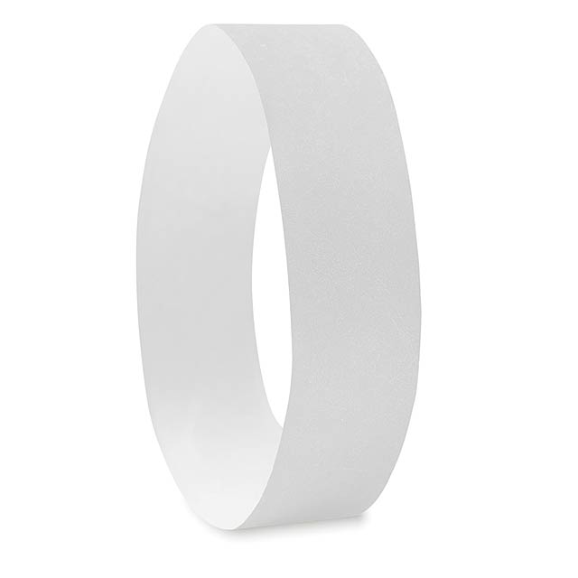 One sheet of 10 wristbands - TYVEK# - Weiß 