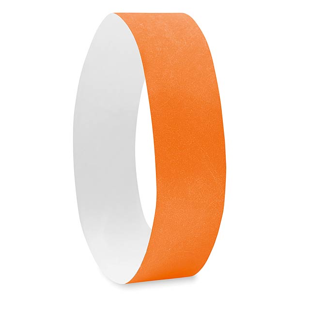 One sheet of 10 wristbands MO8942-10 - TYVEK# - Orange