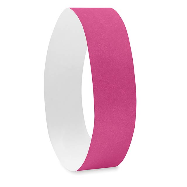 One sheet of 10 wristbands - TYVEK - fuchsia