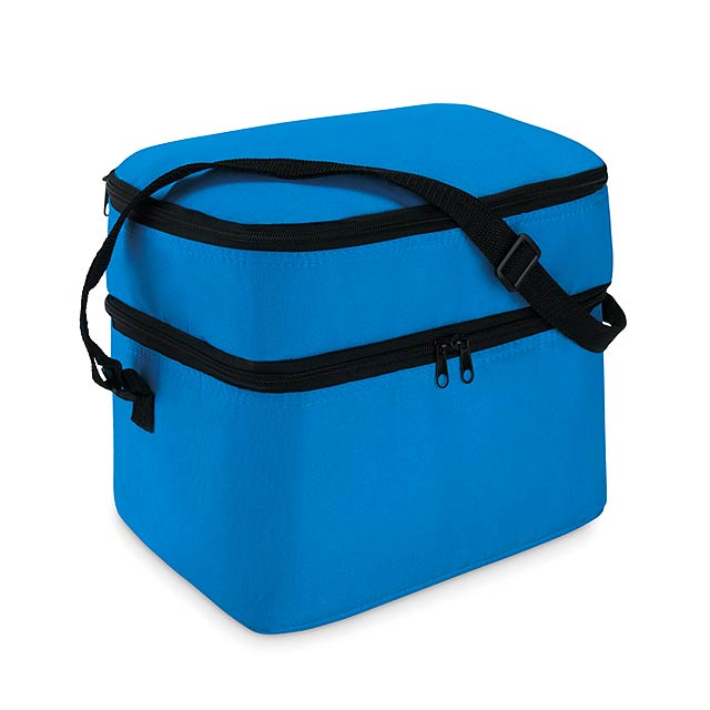 Cooler bag with 2 compartments MO8949-37 - CASEY - royal blue