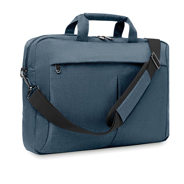 Laptoptasche in 2 Ton 360d MO8957-04 - blau