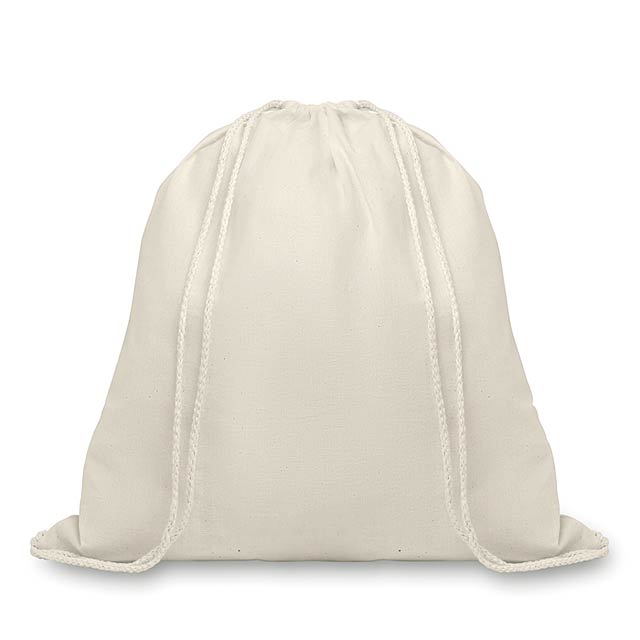 Organic cotton drawstring bag - ORGANIC HUNDRED - beige