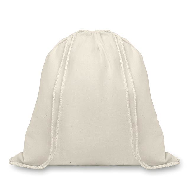 Organic cotton drawstring bag - ORGANIC HUNDRED - Beige