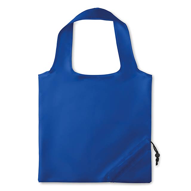 Skládací nákupní taška se zatahovací šňůrkou na obalu. Materiál: 210T polyester. - kráľovsky modrá