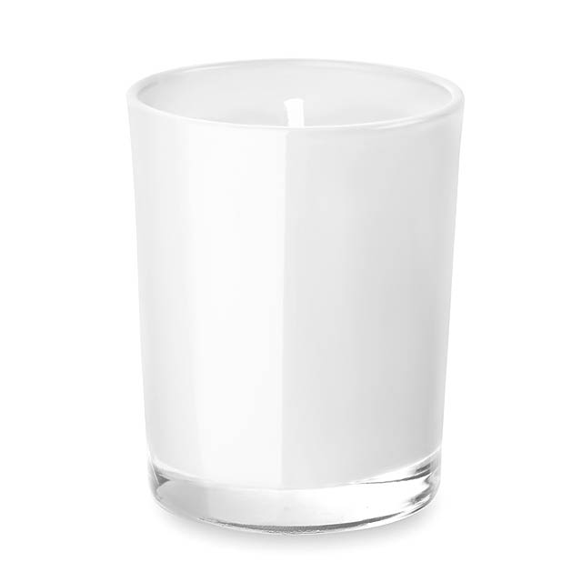 Small candle in glass - SELIGHT - white