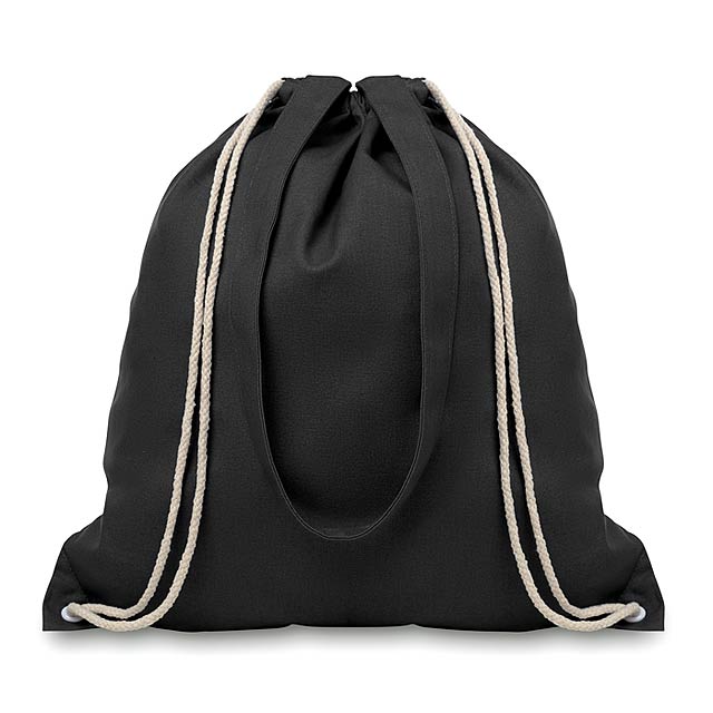 Drawstring and handles bag - MOIRA - schwarz