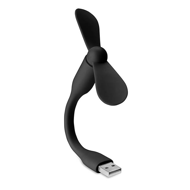 Přenosný ventilátor USB- TATSUMAKI - černá