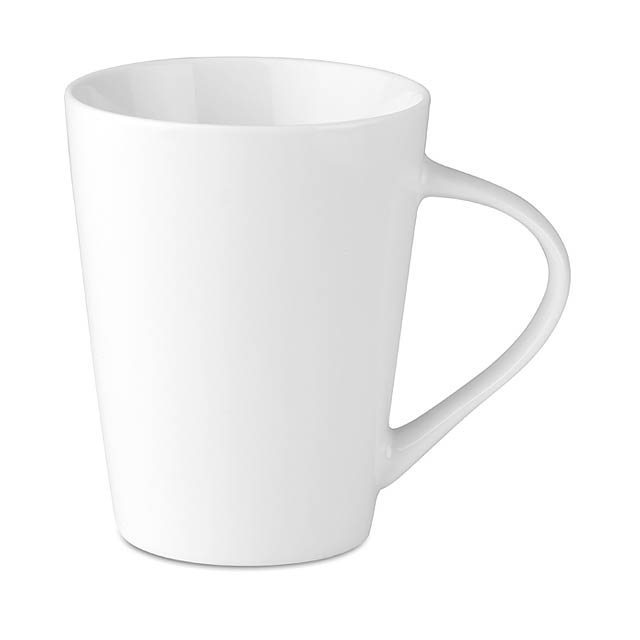 250 ml procelain conic mug - ROME - white