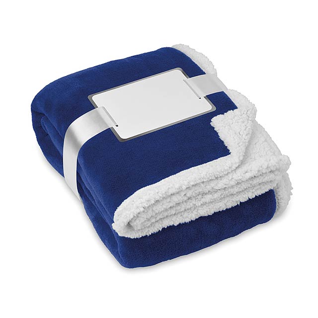 Fleecová deka - ZERMATT - modrá