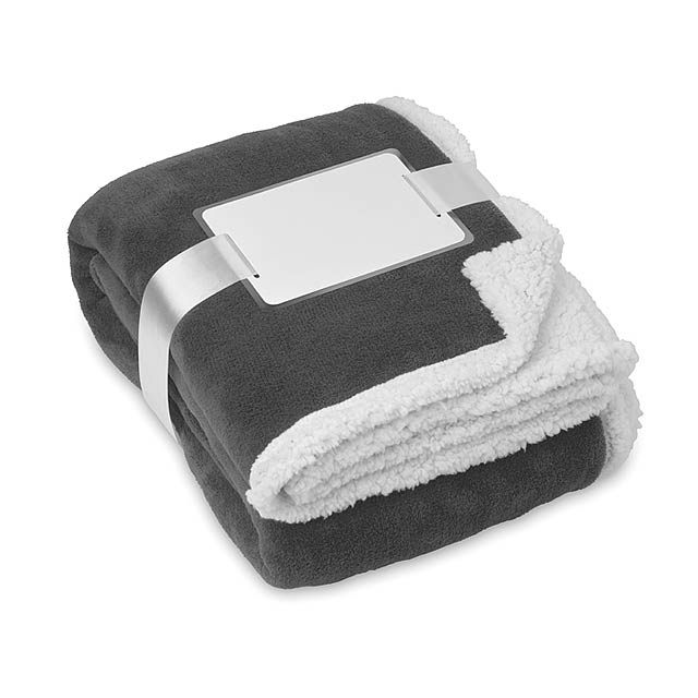 Fleecová deka - ZERMATT - šedá
