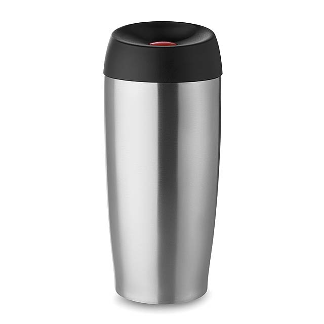 Double wall travel mug 350 ml  - matt silver