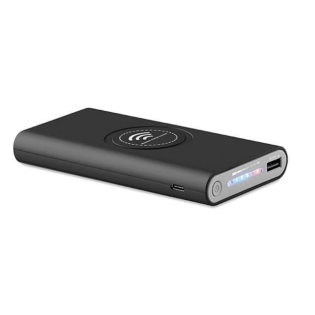 Bezdrátová powerbank - Vigor - čierna