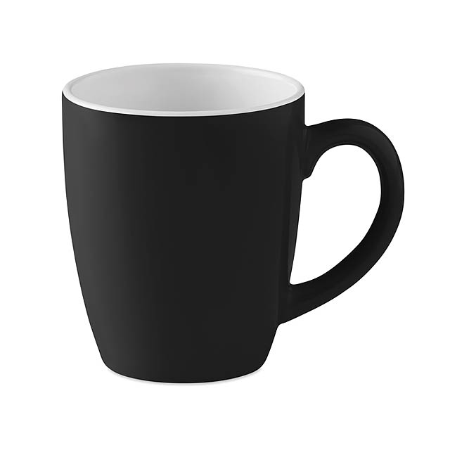 Ceramic coloured mug 290 ml - MO9242-03 - black