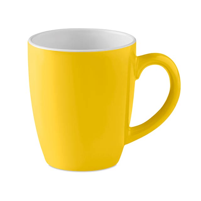 Ceramic coloured mug 290 ml - MO9242-08 - yellow