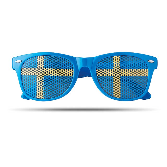 Sunglasses with flag lenses - MO9275-04 - blue