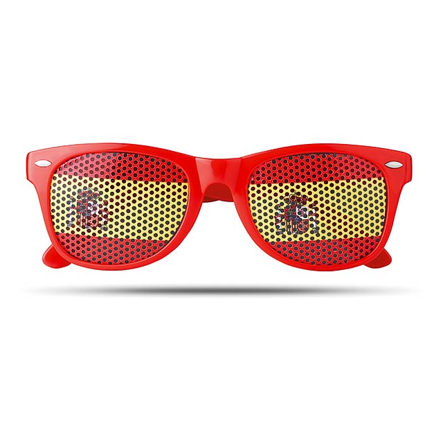 Sunglasses with flag lenses - MO9275-05 - red