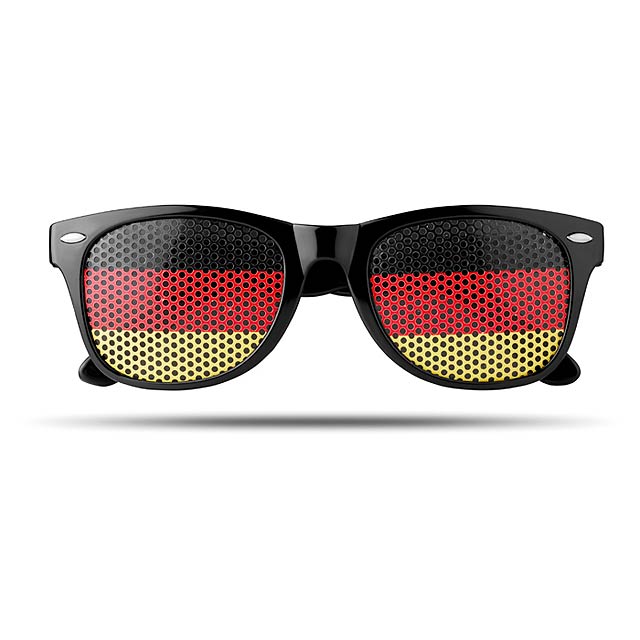 Sunglasses with flag lenses - MO9275-08 - yellow