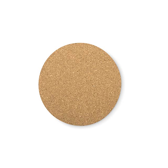 Cork coaster round - MO9298-40 - wood