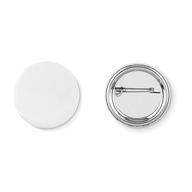 Small pin button  - mattes Silber