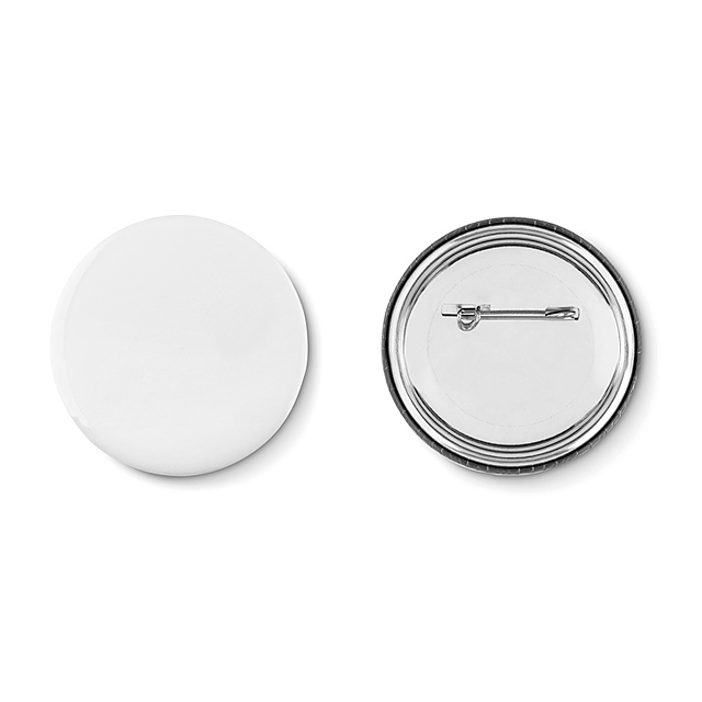 Pin button  - mattes Silber