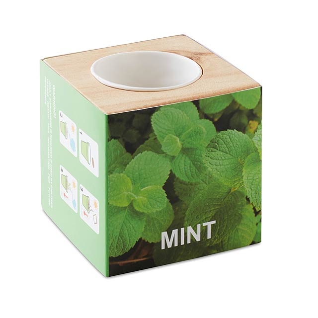 Herb pot wood - MO9337-40 - wood