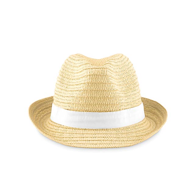 Natural straw hat - MO9341-06 - white