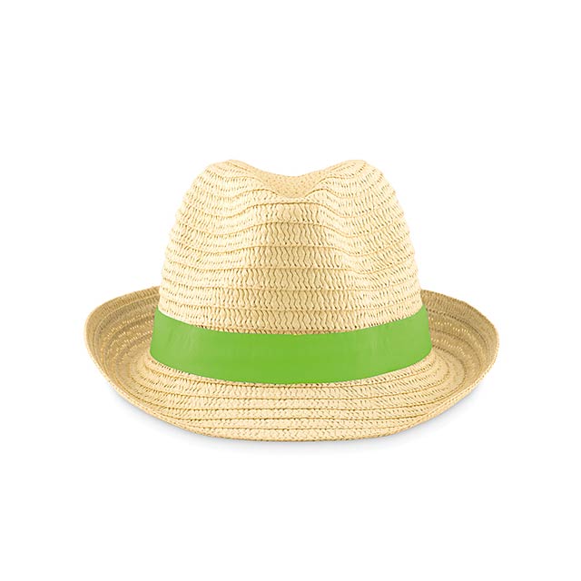 Natural straw hat - MO9341-48 - lime