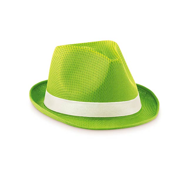 Coloured polyester hat - MO9342-48 - lime