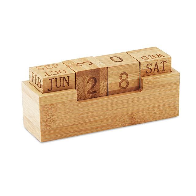 Bamboo calendar                MO9404-40 - wood