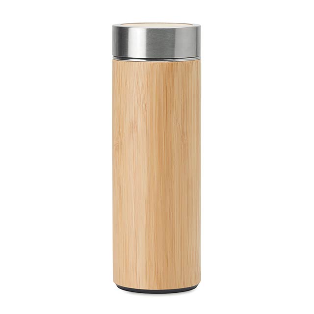 Double wall SS/bamboo mug      MO9421-40 - wood