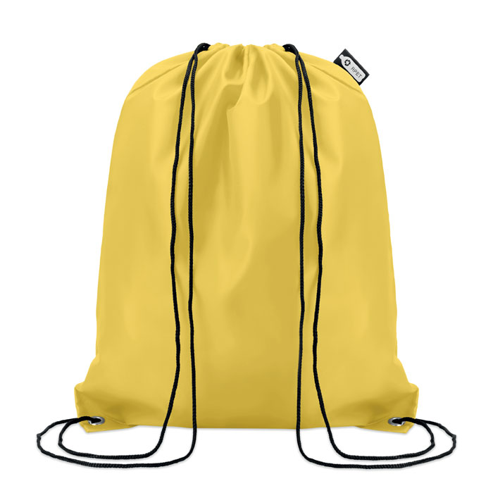 190T RPET drawstring bag - SHOOPPET - yellow