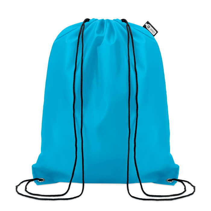 190T RPET drawstring bag - SHOOPPET - turquoise