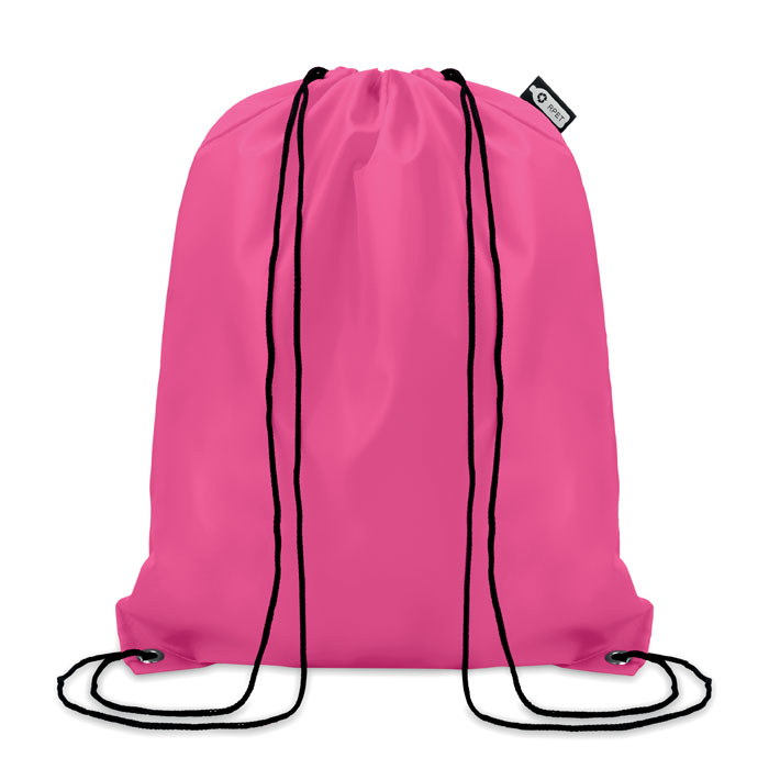 190T RPET drawstring bag - SHOOPPET - fuchsia