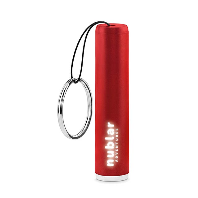 Plastic light up logo torch    MO9469-05 - red