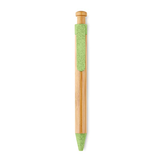 Bamboo/Wheat-Straw PP ball pen MO9481-09 - green