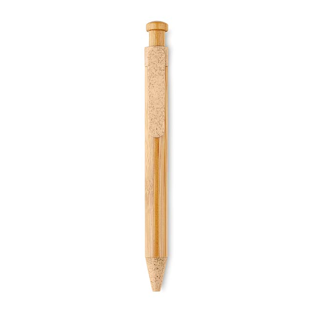 Bamboo/Wheat-Straw PP ball pen MO9481-10 - orange