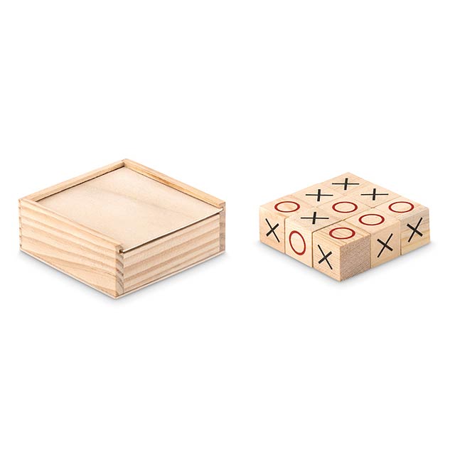 Wooden tic tac toe             MO9493-40 - wood