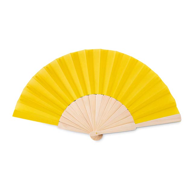 Manual hand fan                MO9532-08 - yellow