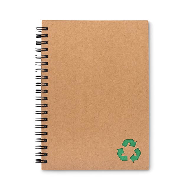 PIEDRA - Kroužkový zápisník             - zelená