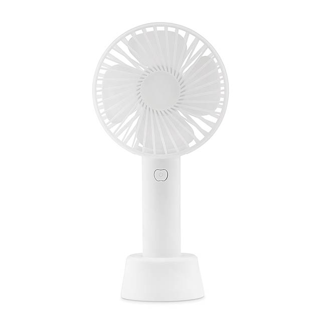 USB desk fan with stand  - Weiß 