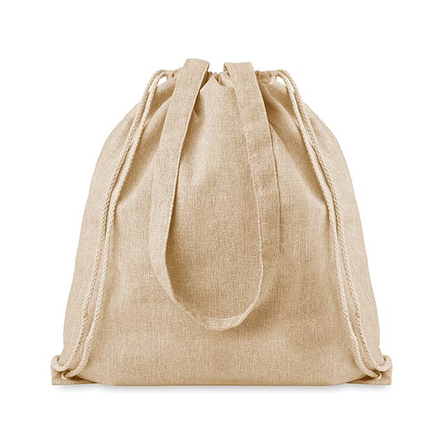 Recycled fabric 2 function bag MO9603-13 - beige
