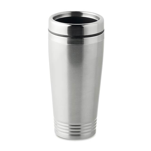 Double wall travel cup         MO9618-16 - matt silver