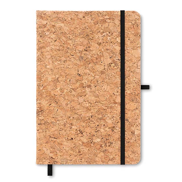 A5 notebook with cork cover    MO9623-03 - black