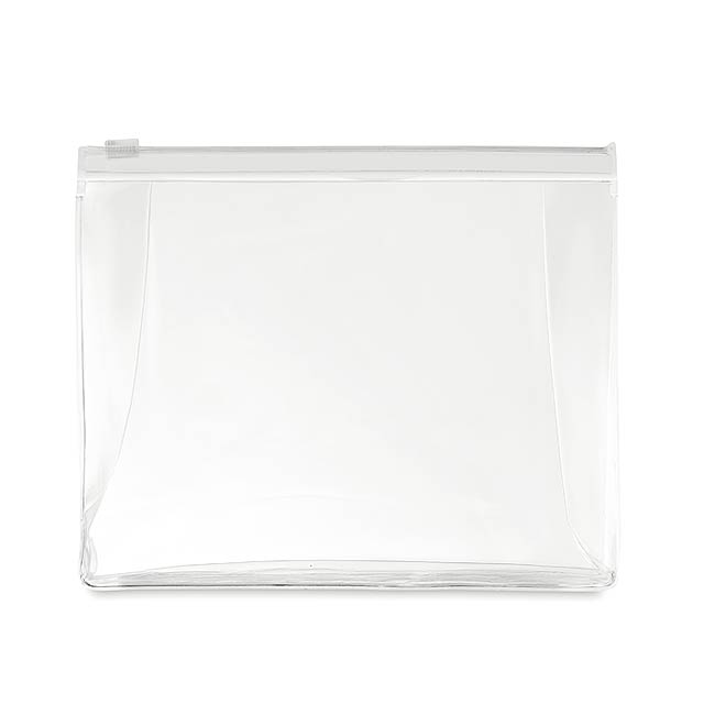 COSMOBAG - Kosmetická taštička            - transparentná biela