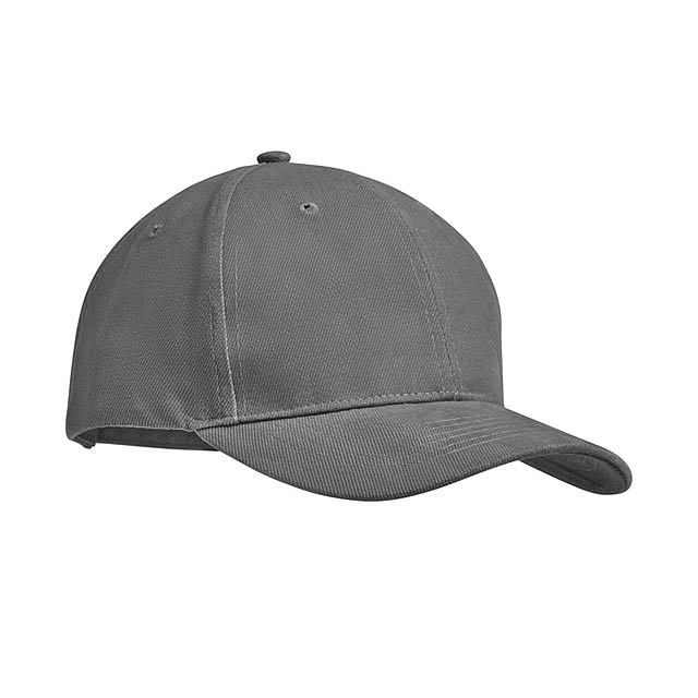 Brushed heavy cotton 6 panel BaMO9643-07 - grey